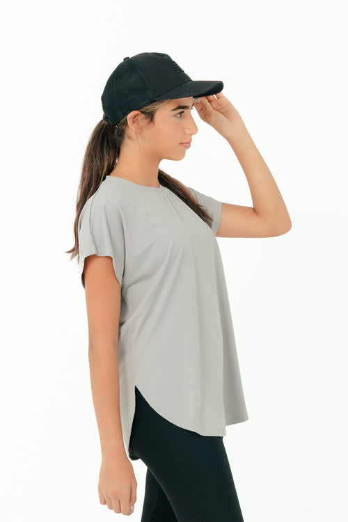 Active Modest Top - grey