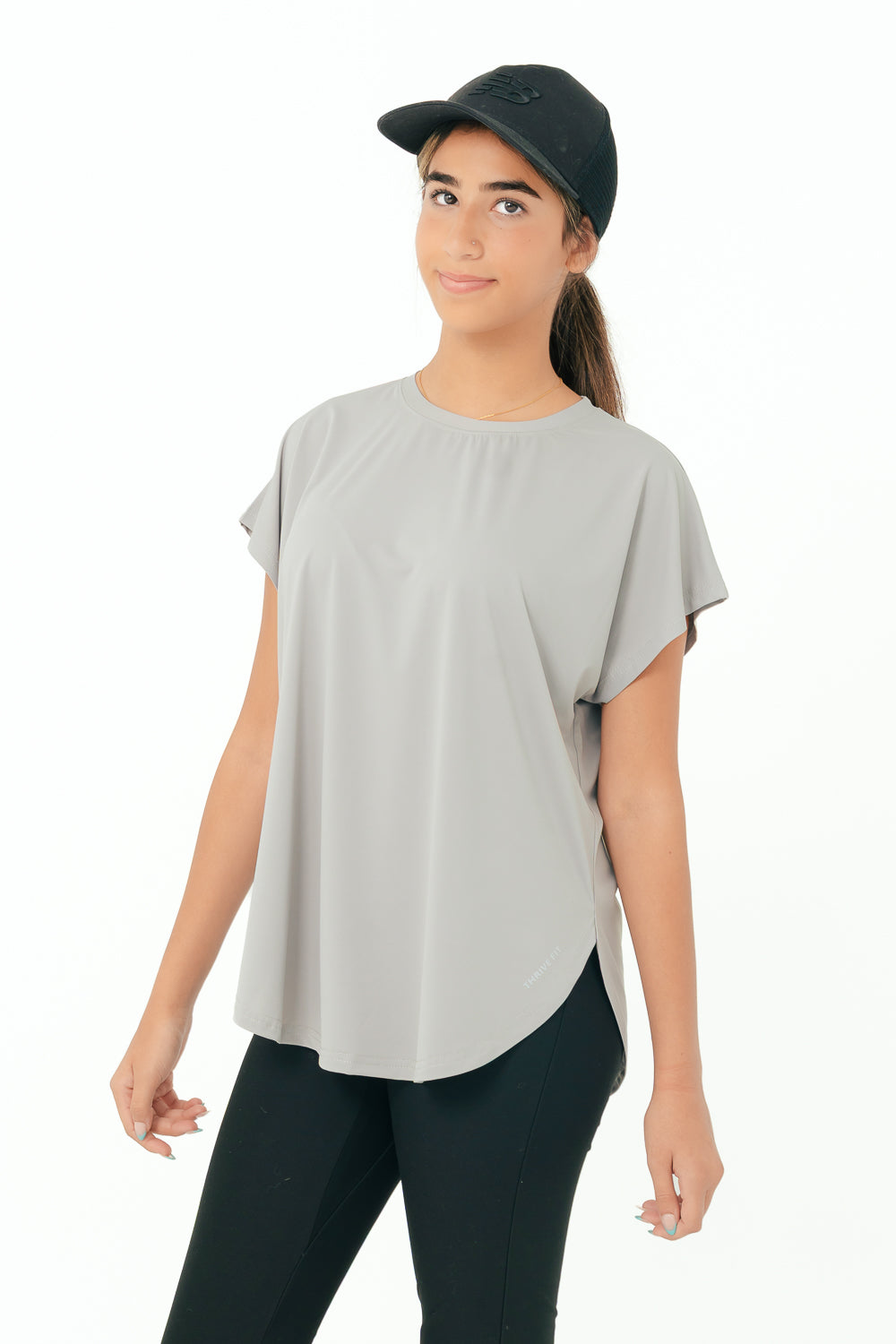 Active Modest Top - grey