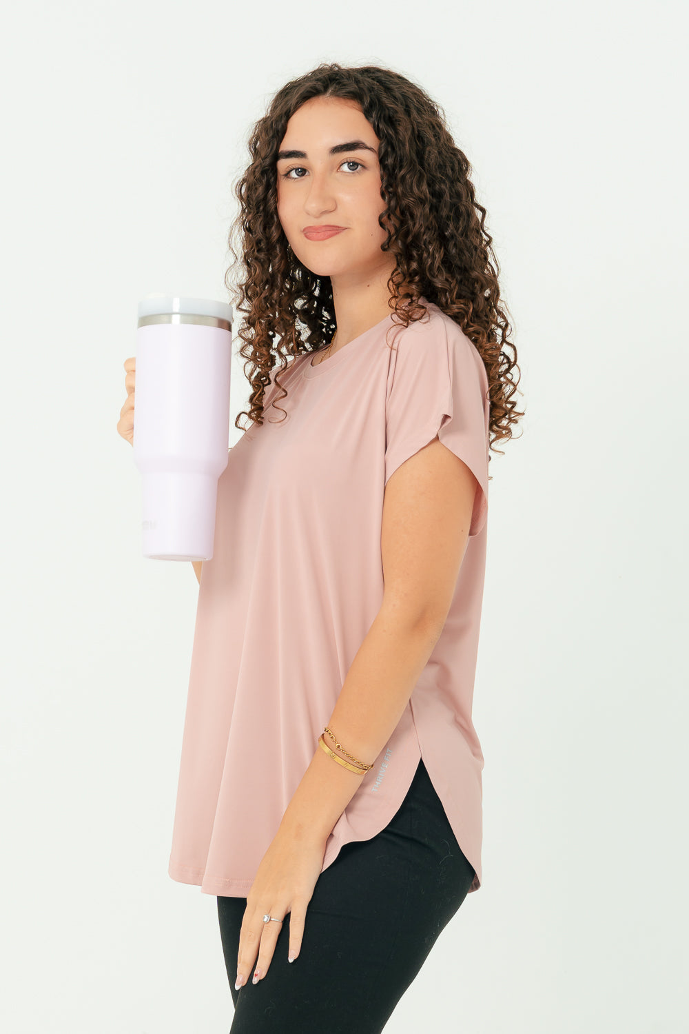 Active Modest Top - Dusty pink