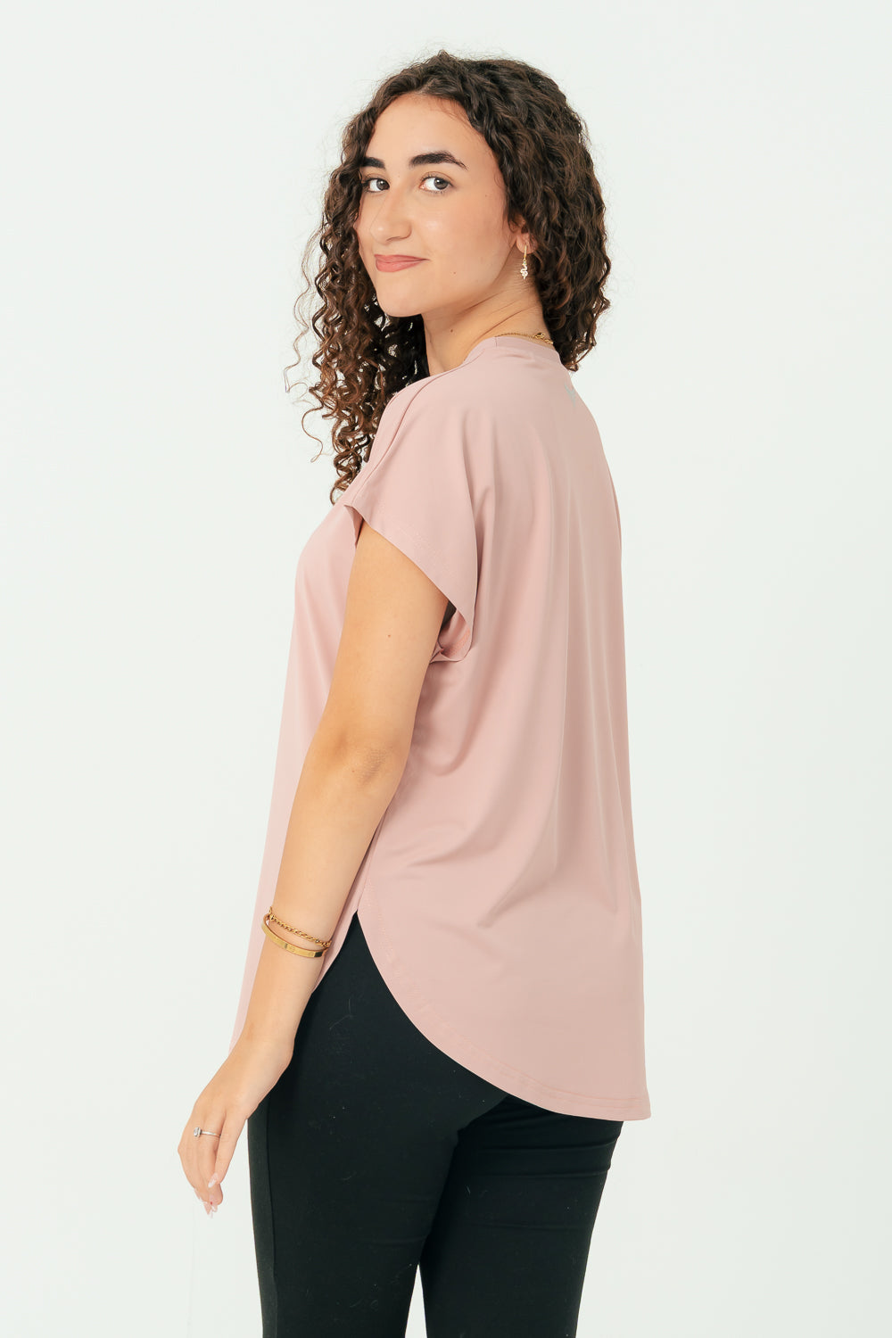 Active Modest Top - Dusty pink