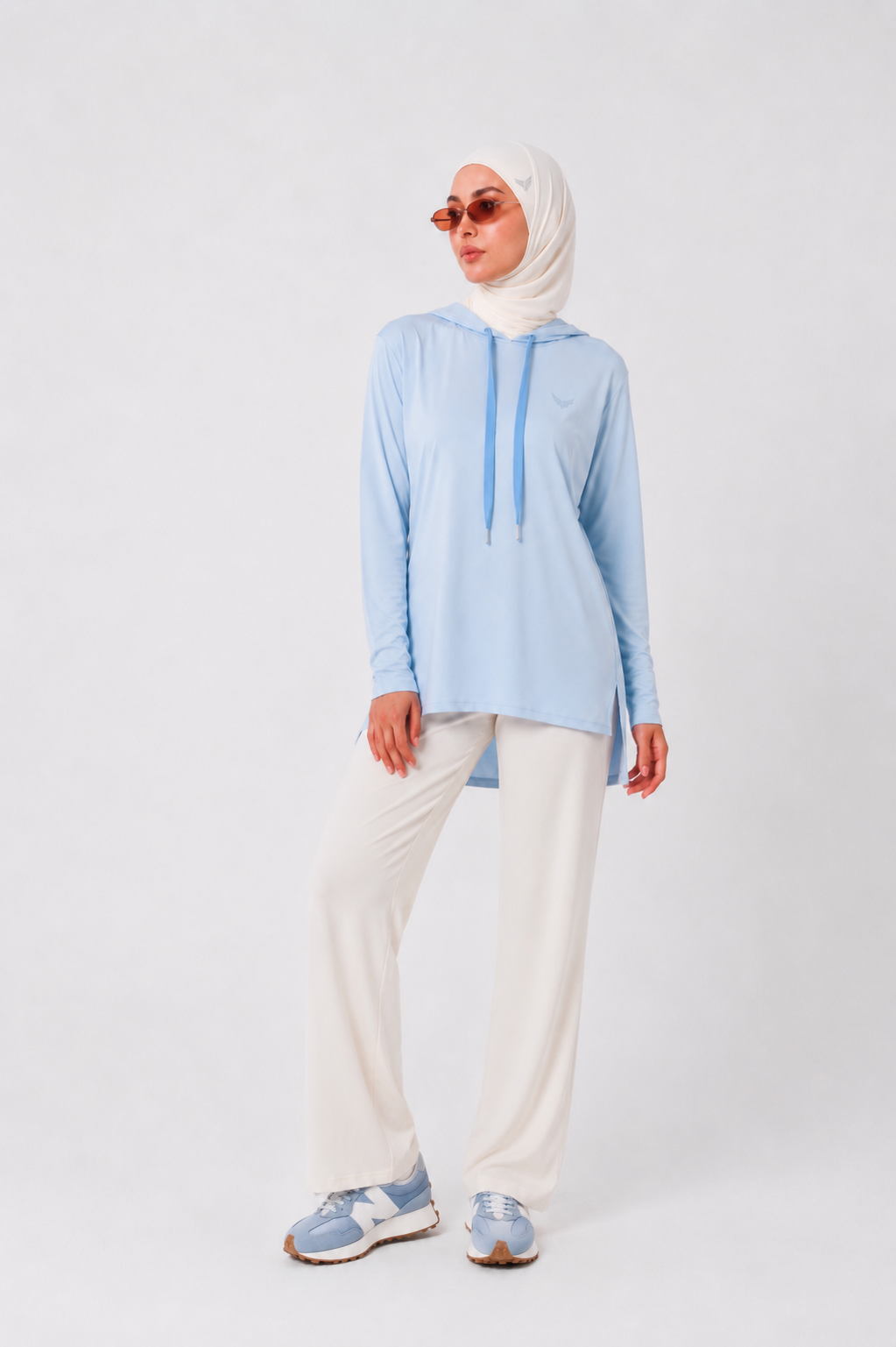 Lite hoodie – Dusty blue