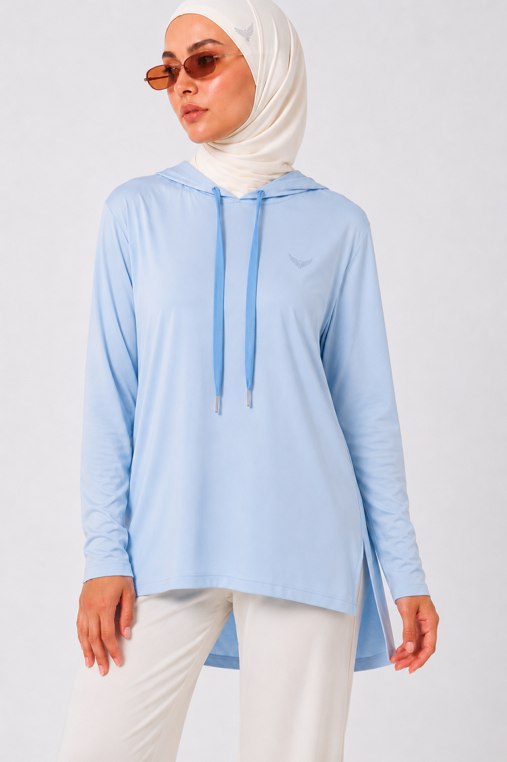 Lite hoodie – Dusty blue