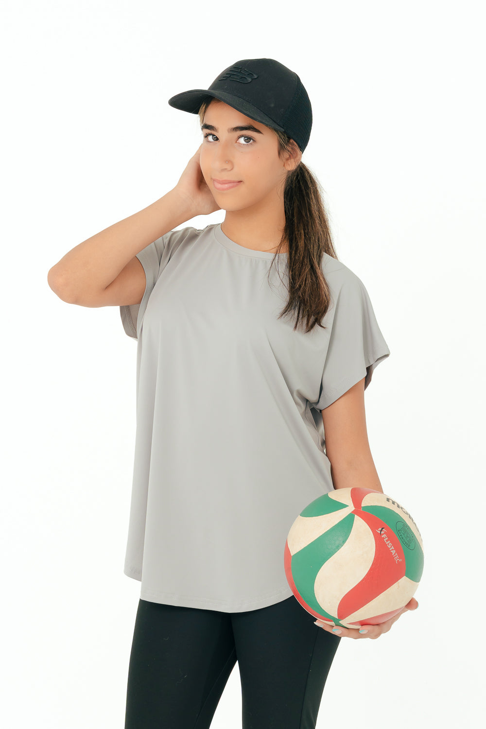 Active Modest Top - grey