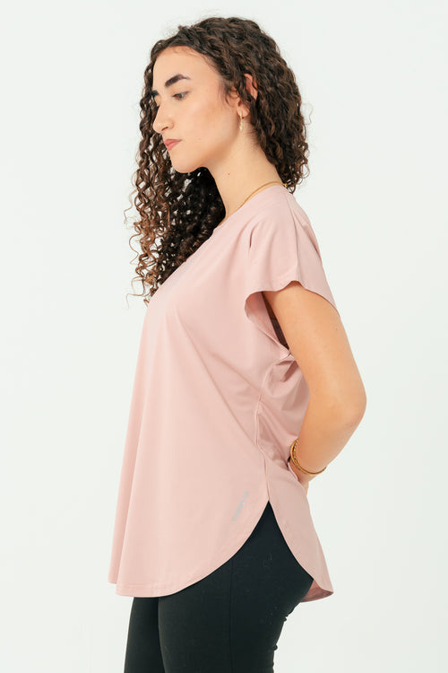 Active Modest Top - Dusty pink