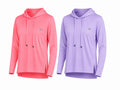 Lightweight Hooded Sports Top – ((Soft Lavender, Neon Fuchsia))