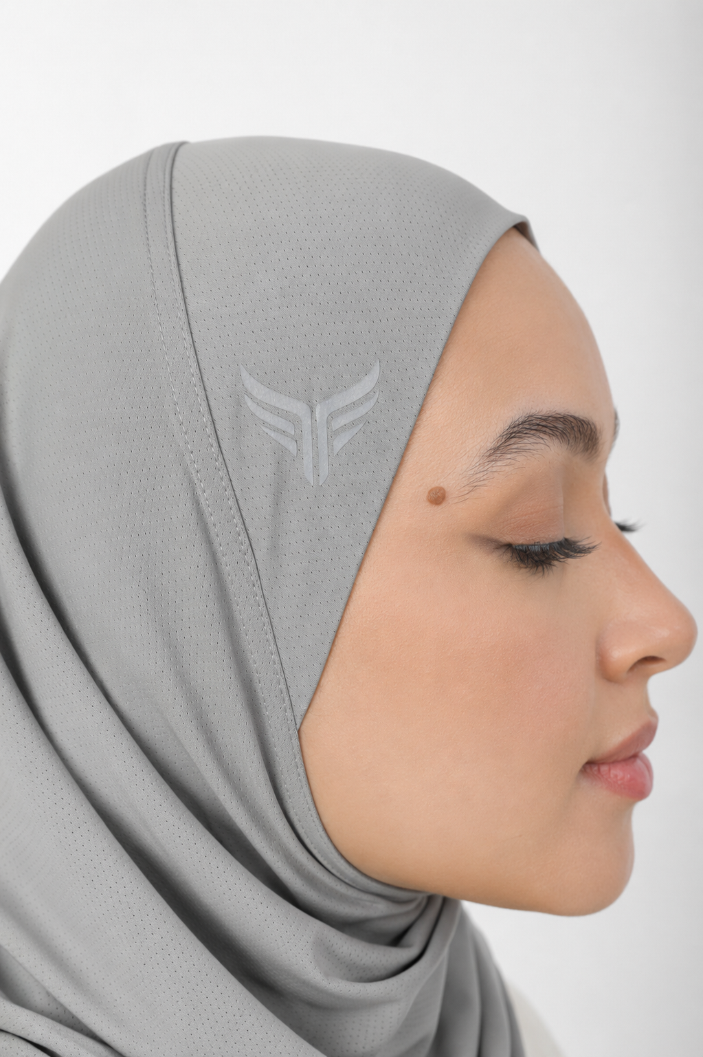 Breathable Sports Hijab ♤ ♤ Grey ♤ ♤