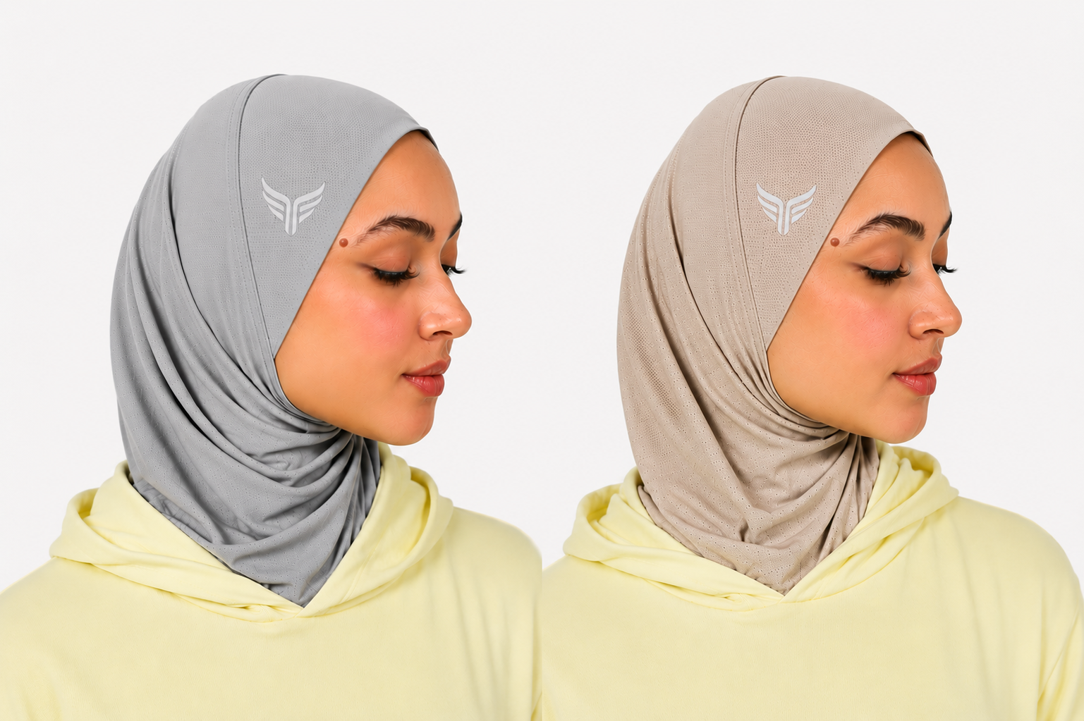 Sports Hijab ♤ ♤ Grey , Beige  ♤ ♤ ((BUNDLE))