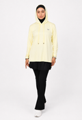 Lightweight Hooded Sports Top – Butter Yellow