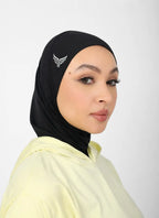 Sports Hijab - Off White , Black , Dusty Blue (Bundle)