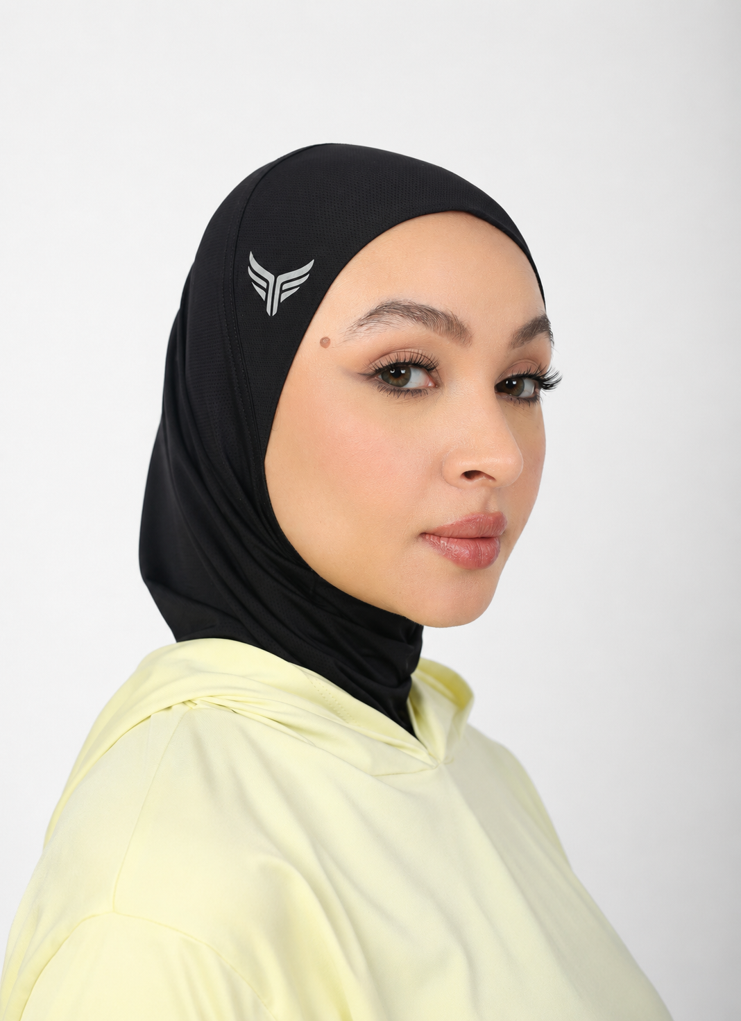 Sports Hijab ♤ ♤ Black & off White ♤ ♤  ((Bundle))