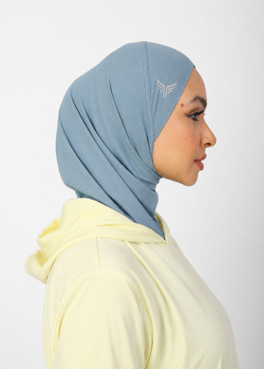 Breathable Sports Hijab ♤ ♤ Dusty Blue ♤ ♤
