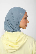 Sports Hijab - Off White , Black , Dusty Blue (Bundle)