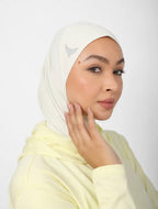 Sports Hijab - Off White , Black , Dusty Blue (Bundle)