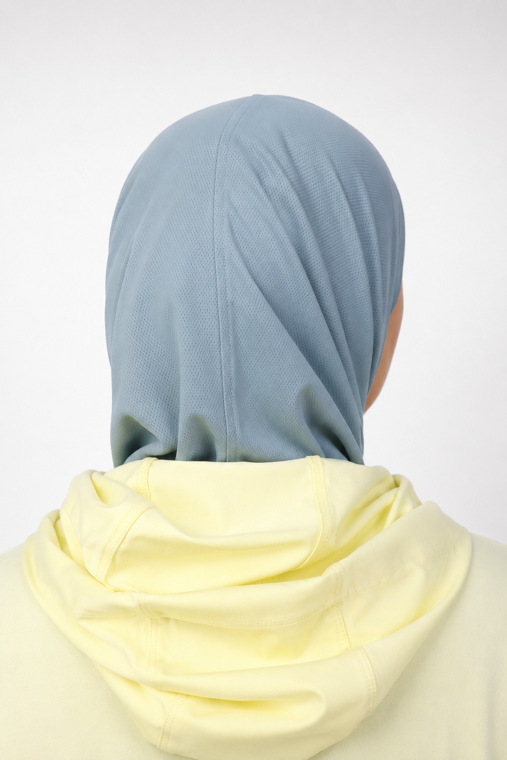 Sports Hijab ♤ ♤ Dusty Blue & Off White ♤ ♤  ((Bundle))