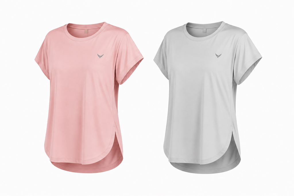 Active Sports Top  Dusty Pink, Grey ((Bundle))