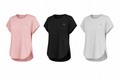 Active Sports Top Black, Dusty Pink, Grey ((Bundle))