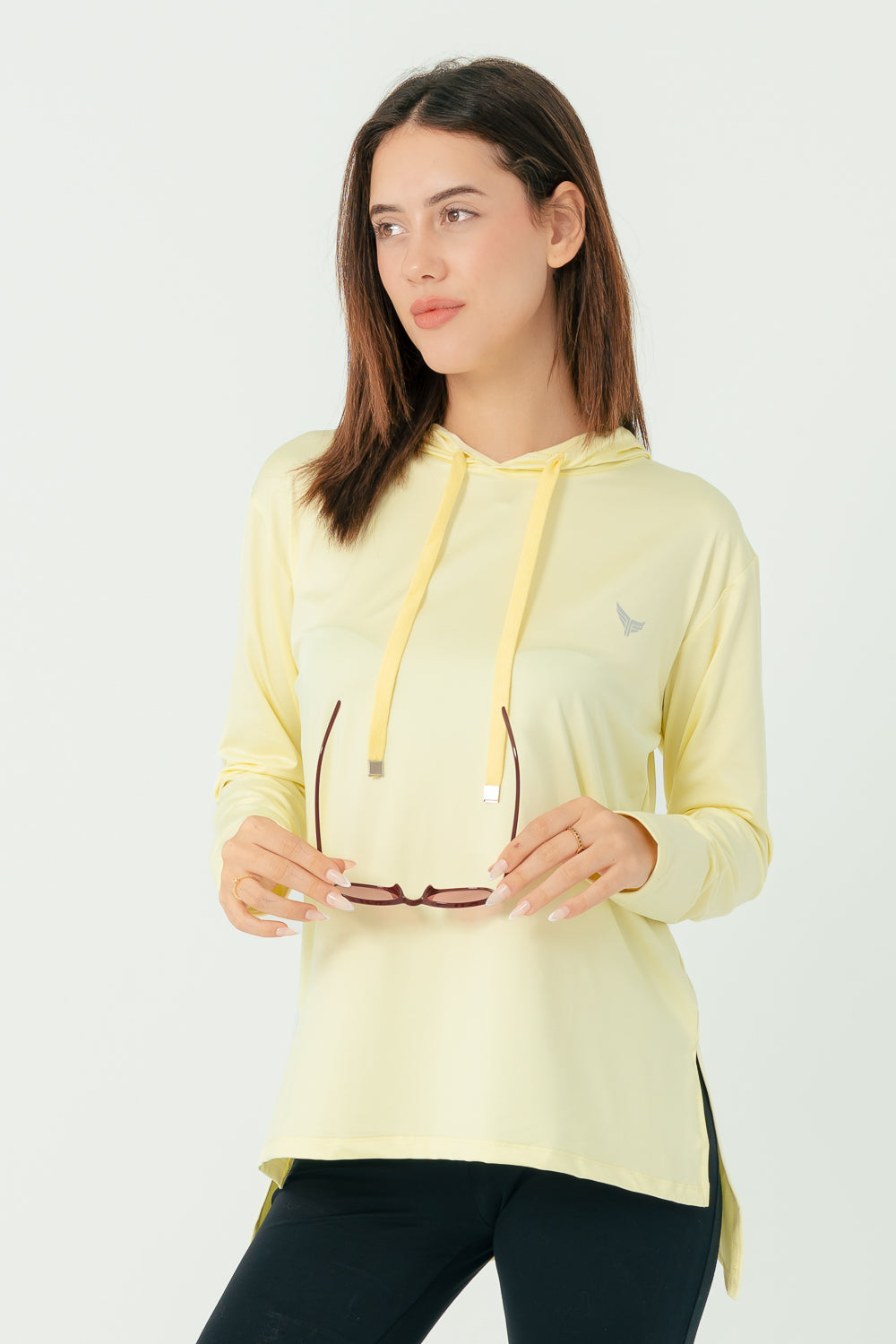 Lite hoodie – Baby blue, Butter Yellow