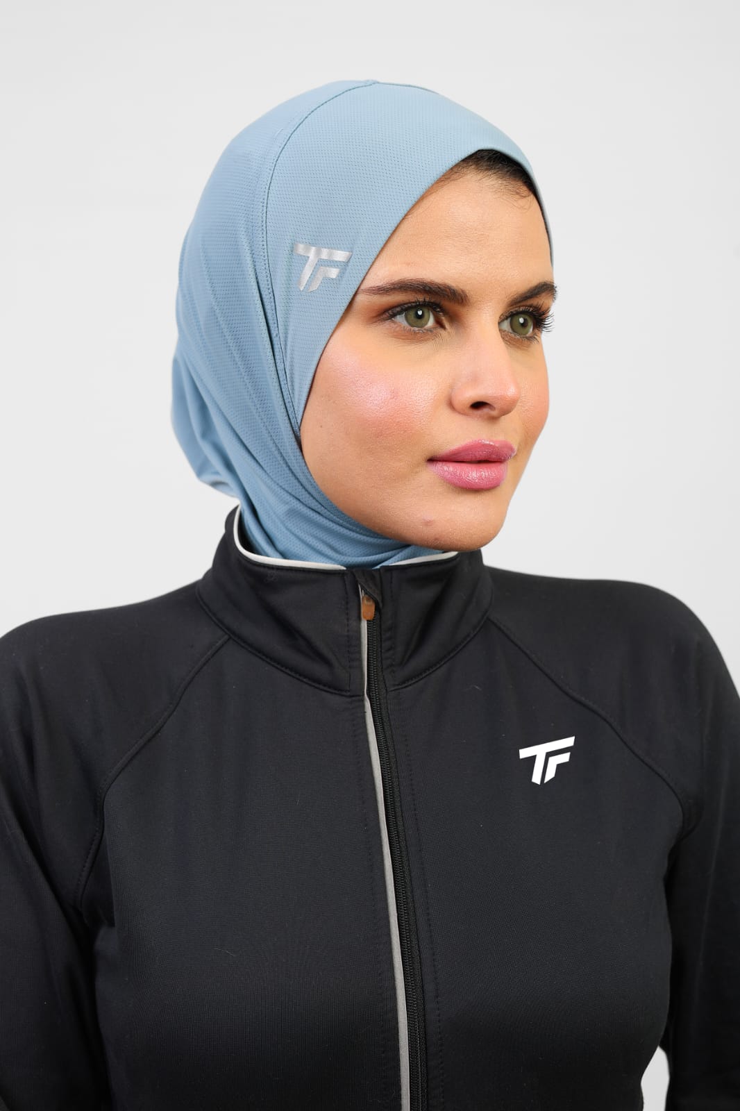 Breathable Sports Hijab Dusty Blue