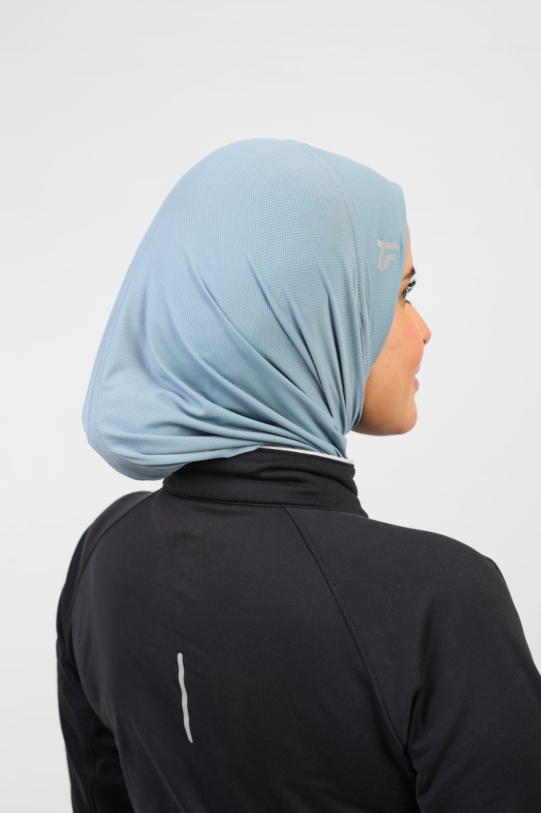 Breathable Sports Hijab Dusty Blue